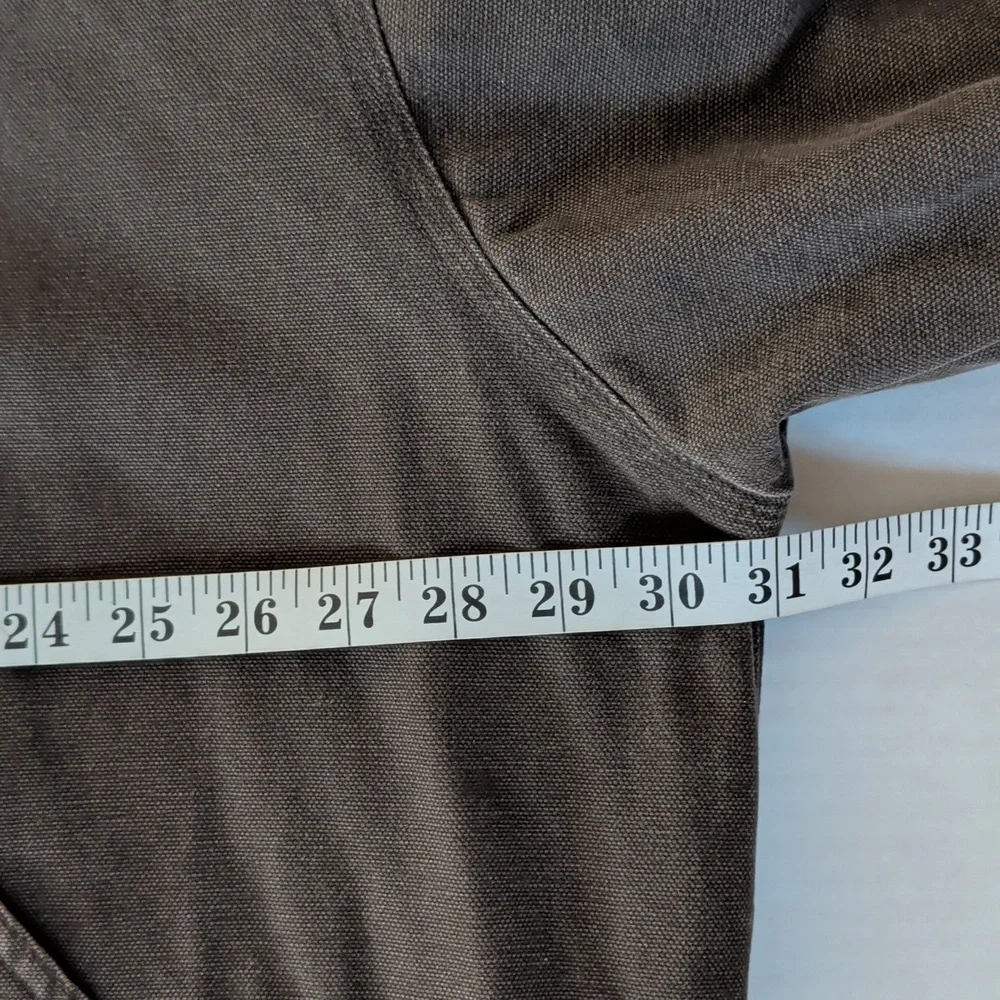 Vtg. Walls Zero Zone Insulated Fleece Lined Hooded Canvas Jacket 2XL Brown Green - Picture 12 of 16